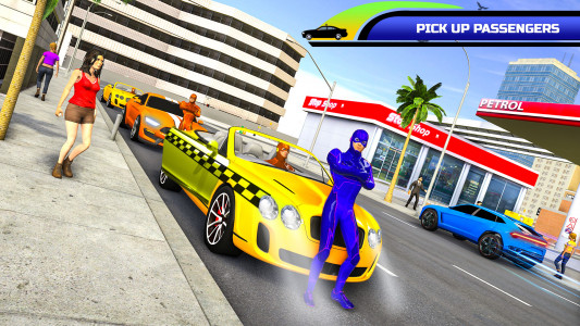 اسکرین شات بازی Superhero Car Games Taxi Games 1