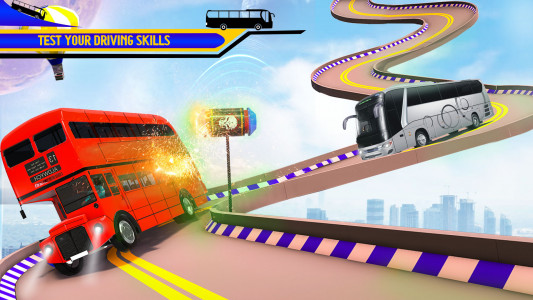 اسکرین شات برنامه Mega Ramp Stunt Bus Simulator 4