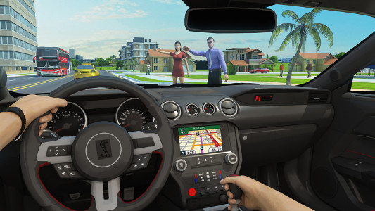 اسکرین شات برنامه City Taxi Driving Games 3D 3