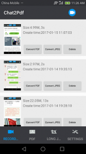 اسکرین شات برنامه Backup/export chat history to pdf 1