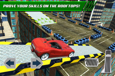 اسکرین شات بازی Roof Jumping Car Parking Games 5