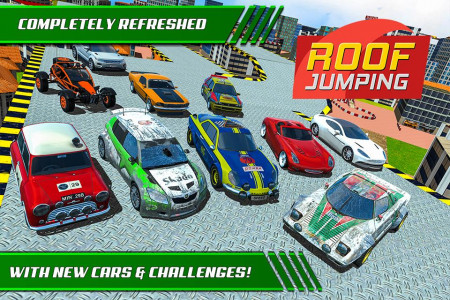 اسکرین شات بازی Roof Jumping Car Parking Games 1