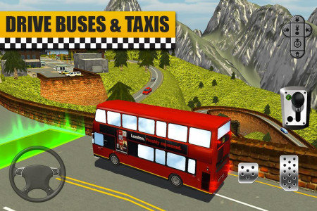 اسکرین شات بازی Bus & Taxi Driving Simulator 3