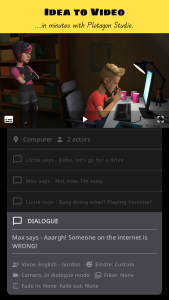 اسکرین شات 1 برنامه Plotagon Studio