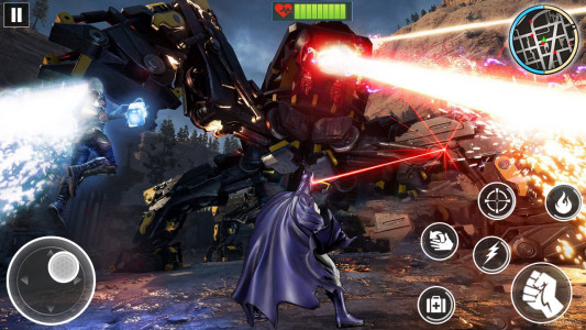 اسکرین شات بازی Bat Robot Hero Man Bat Games 4