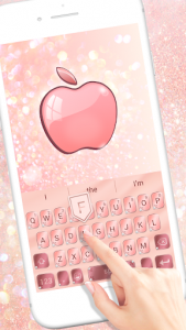 اسکرین شات برنامه Rose Gold keyboard for phone 8 2