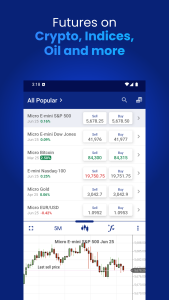 اسکرین شات 2 برنامه Plus500 Trading & Investing