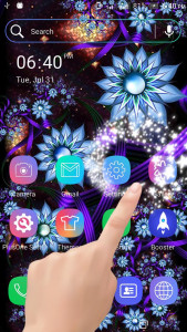 اسکرین شات 1 برنامه Abstract Flower Particle LWP