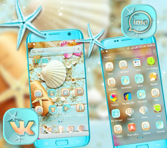 اسکرین شات برنامه Sea Shell Launcher Theme 2