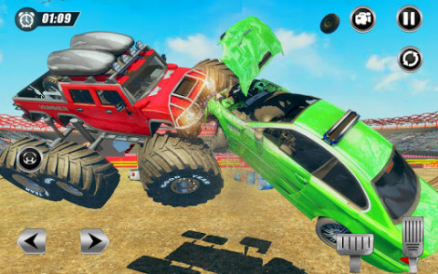 اسکرین شات بازی 6x6 Monster Truck Demolition Derby: Stunt Car Race 1