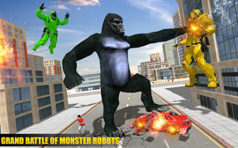 اسکرین شات برنامه Incredible Monster Gorilla Rampage: Animal Games 2