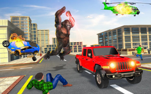 اسکرین شات برنامه Incredible Monster Gorilla Rampage: Animal Games 5