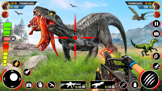 اسکرین شات برنامه Wild Dino Hunting Gun Games 3