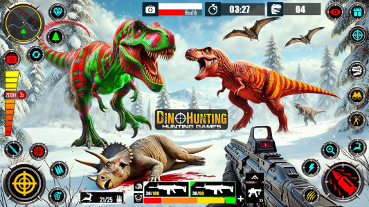 اسکرین شات 5 برنامه Wild Dinosaur Hunting Zoo Game