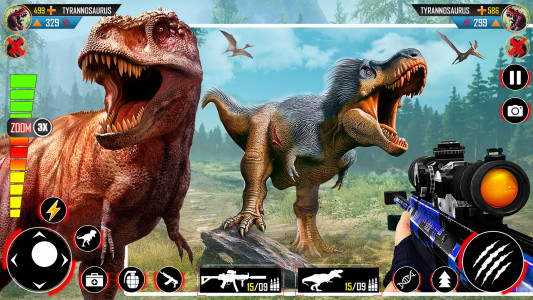 اسکرین شات برنامه Wild Dino Hunting Zoo Games 3D 4