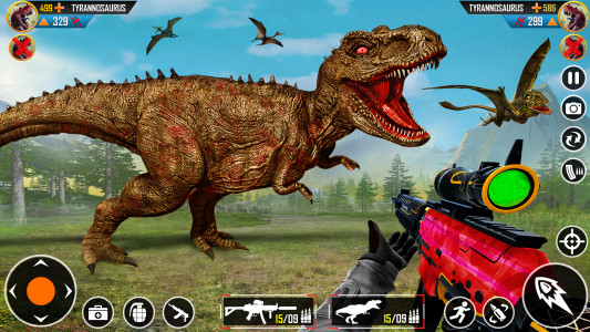 اسکرین شات برنامه Wild Dino Hunting Gun Games 1