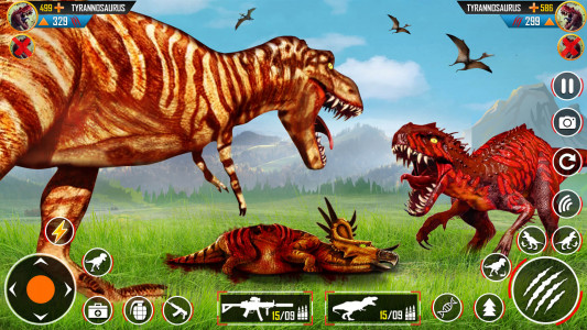 اسکرین شات برنامه Wild Dino Hunting Gun Games 2