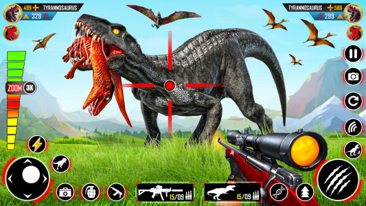 اسکرین شات برنامه Wild Dino Hunting Zoo Games 3D 2
