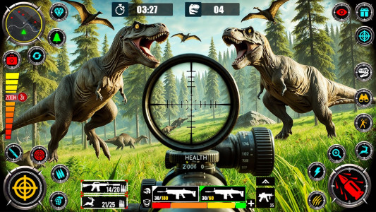 اسکرین شات برنامه Wild Dinosaur Hunting Zoo Game 4