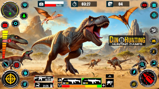 اسکرین شات برنامه Wild Dinosaur Hunting Zoo Game 5