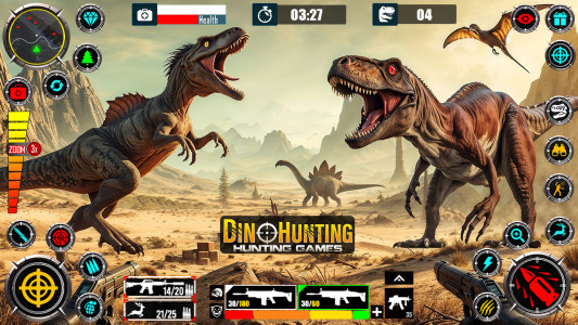 اسکرین شات 6 برنامه Wild Dinosaur Hunting Zoo Game