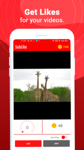 اسکرین شات 3 برنامه SubLike - Subs, Likes & Views