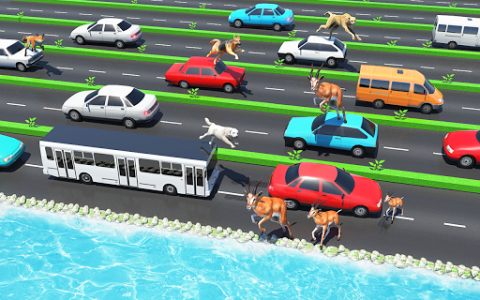 اسکرین شات بازی Animal Pets Traffic Highway Cross 7