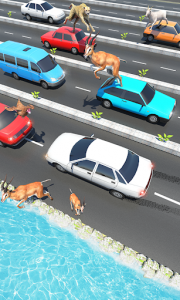 اسکرین شات بازی Animal Pets Traffic Highway Cross 2