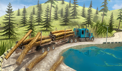اسکرین شات بازی Offroad Long Trailer Truck Sim - Jeep Prado Games 6