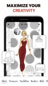 اسکرین شات 5 برنامه Fashion Design Sketches: Style