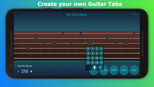 اسکرین شات برنامه Guitar Tabs : Compose and Play 2