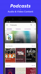 اسکرین شات برنامه Podcast Player 1