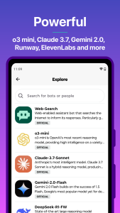 اسکرین شات 2 برنامه Poe - Fast AI Chat