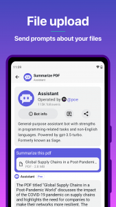 اسکرین شات برنامه Poe - Fast AI Chat 6