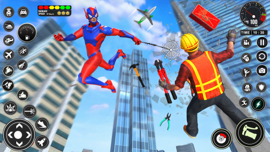 اسکرین شات برنامه Spider Rope Hero Spider Games 6