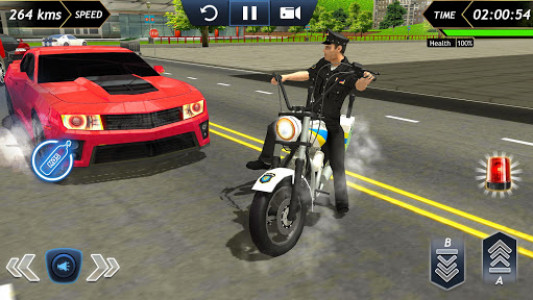 اسکرین شات بازی Police Bike Racing Free 2