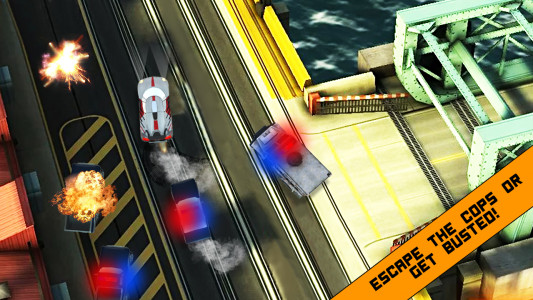 اسکرین شات برنامه Police car chase: cops chase smash car police game 2
