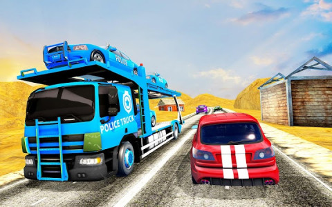 اسکرین شات برنامه Police Car Transporter Truck 4