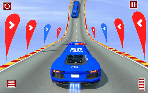 اسکرین شات برنامه Police Limo Car Games: Mega Ramp GT Stunts 7