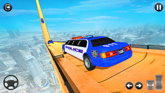 اسکرین شات برنامه Police Limo Car Games: Mega Ramp GT Stunts 3
