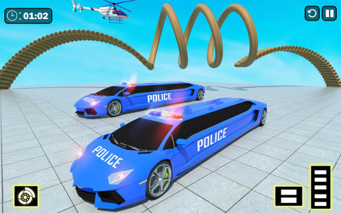 اسکرین شات برنامه Police Limo Car Games: Mega Ramp GT Stunts 5