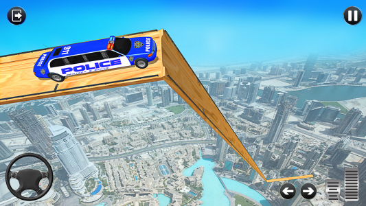 اسکرین شات برنامه Police Limo Car Games: Mega Ramp GT Stunts 2