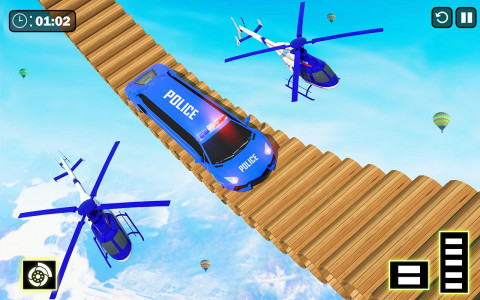 اسکرین شات برنامه Police Limo Car Games: Mega Ramp GT Stunts 8