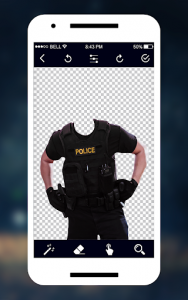 اسکرین شات برنامه Police Suit - Men Police Photo Suit Editor 8