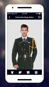 اسکرین شات برنامه Police Suit - Men Police Photo Suit Editor 3