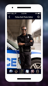 اسکرین شات برنامه Police Suit - Men Police Photo Suit Editor 4