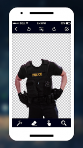 اسکرین شات برنامه Police Suit - Men Police Photo Suit Editor 2