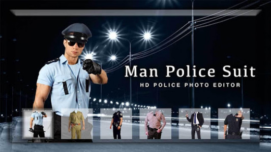 اسکرین شات برنامه Police Suit - Men Police Photo Suit Editor 1