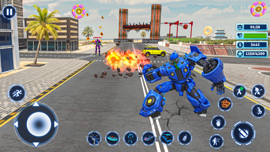 اسکرین شات 3 بازی Bus Simulator Police Robot Car