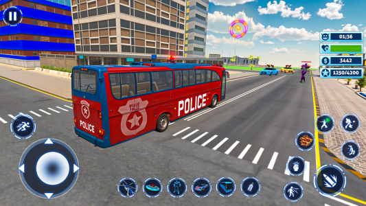 اسکرین شات 2 بازی Bus Simulator Police Robot Car
